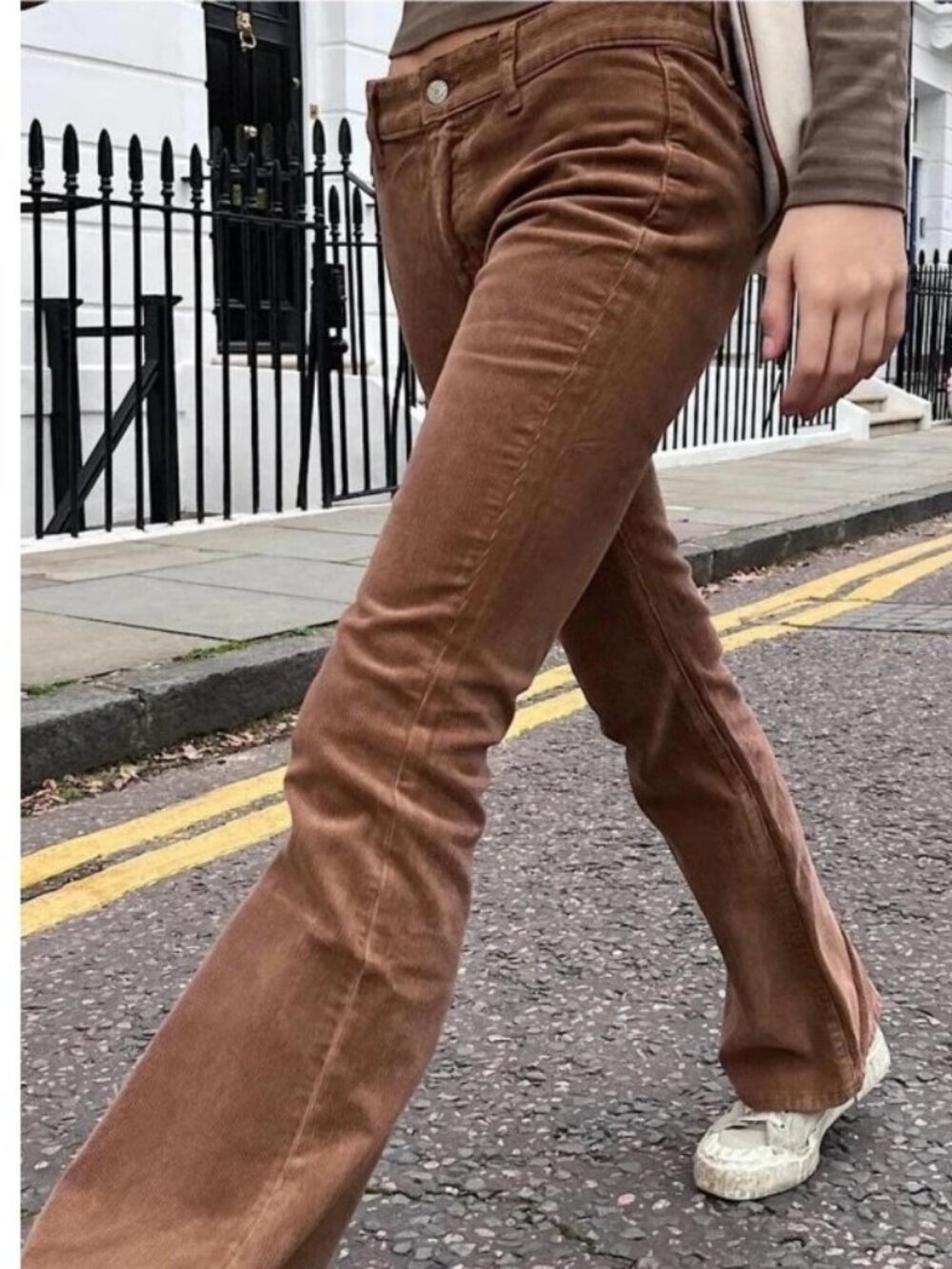 Faherty NEW Julianne Stretch Corduroy Brown Pants Sz 27 Straight Leg MSRP $168